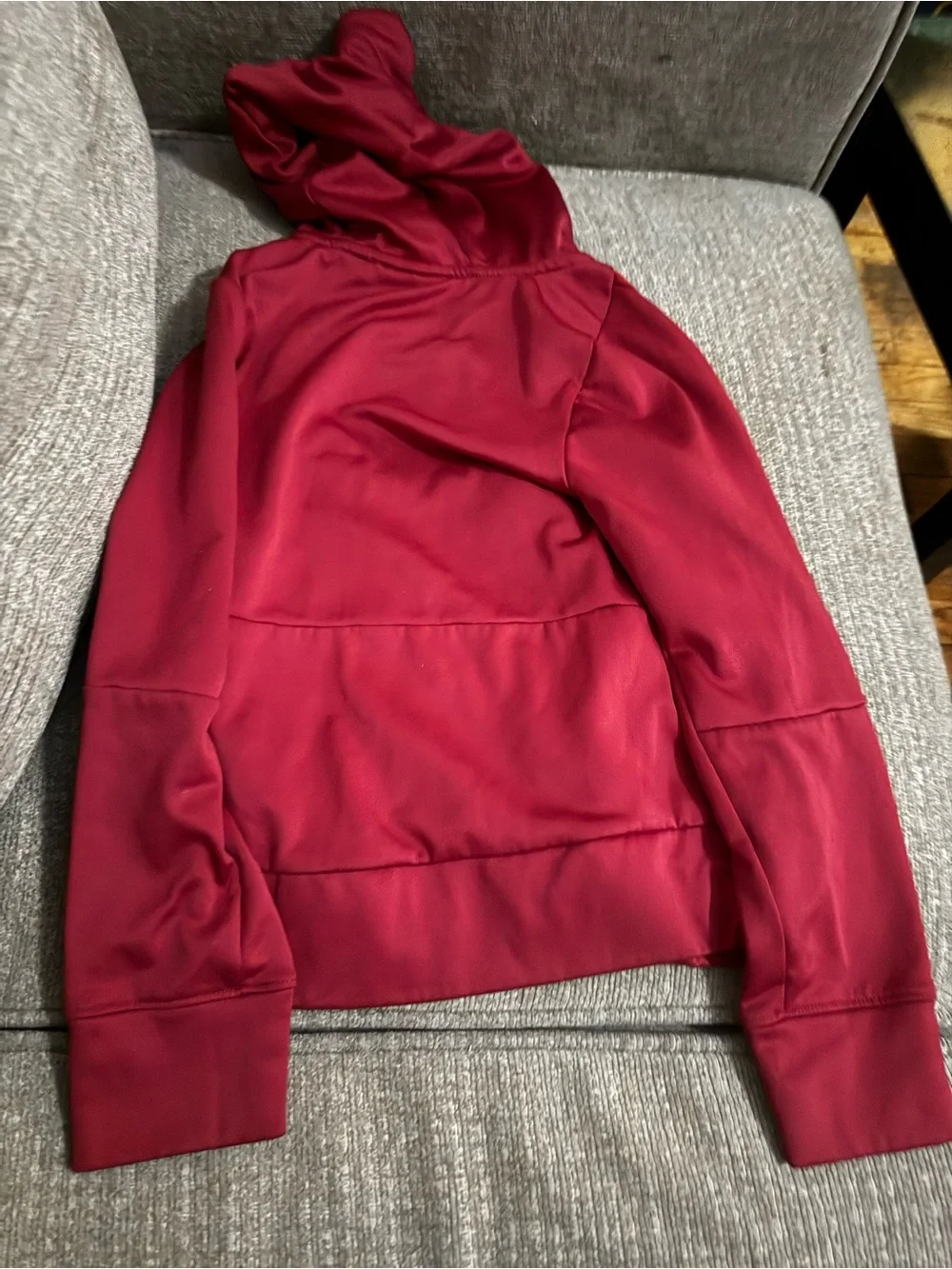 Nike Women’s Burgundy Red Hooded Bomber Jacket